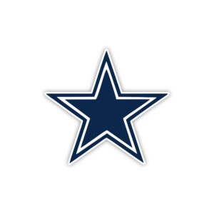 Dallas Cowboys – Star – Full Color Vinyl Sticker – Custom Size