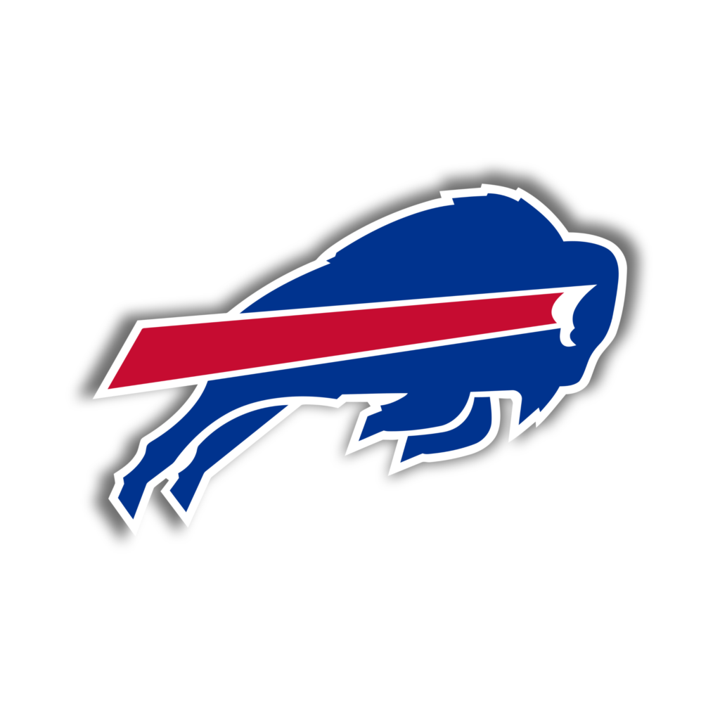 Buffalo Bills – Red Stripe – Full Color Vinyl Sticker – Custom Size