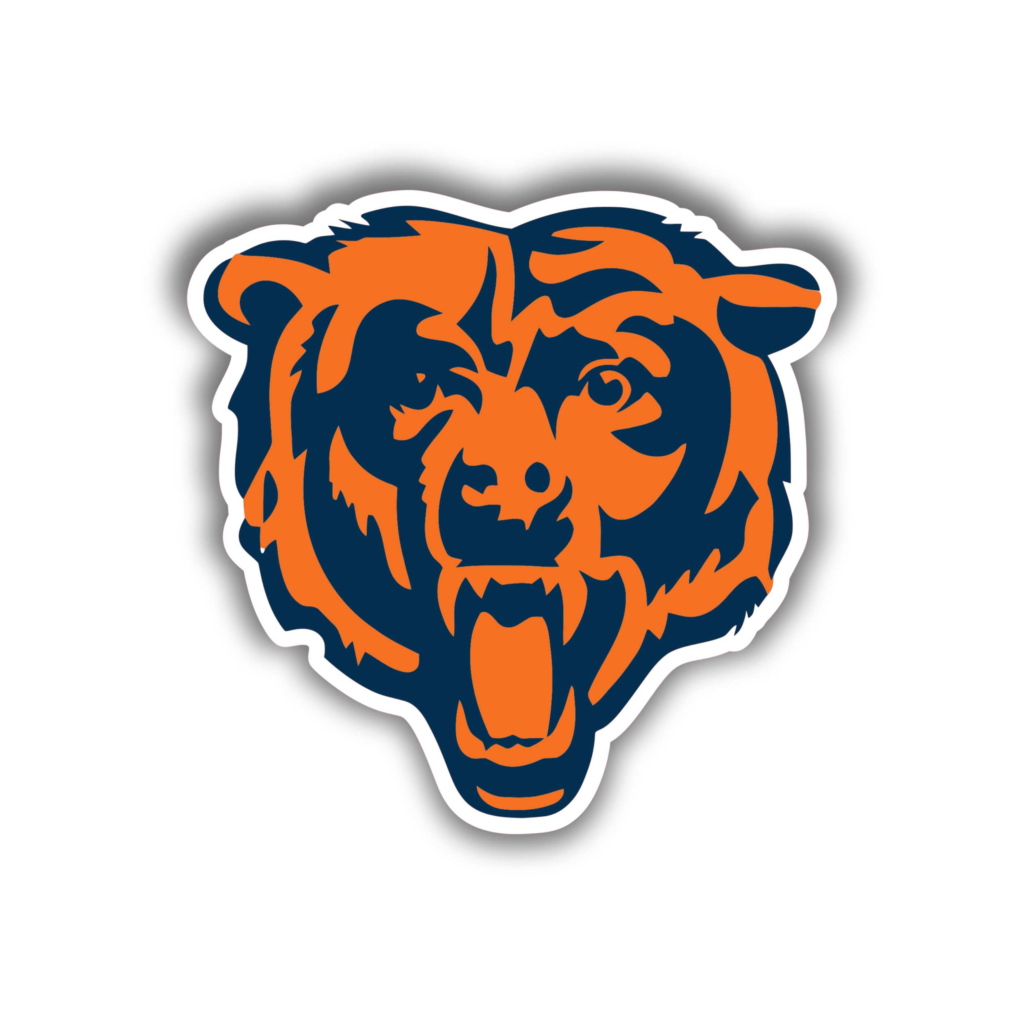 Chicago Bears Full Color Vinyl Sticker – Custom Size