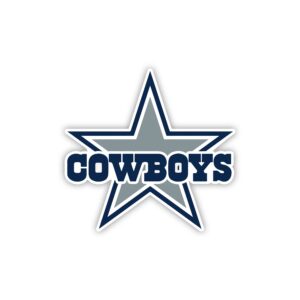 Dallas Cowboys – Star – Full Color Vinyl Sticker – Custom Size