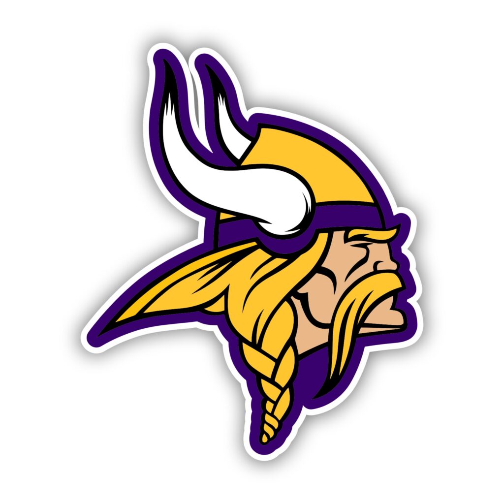 Minnesota Vikings Full Color Vinyl Sticker – Custom Size